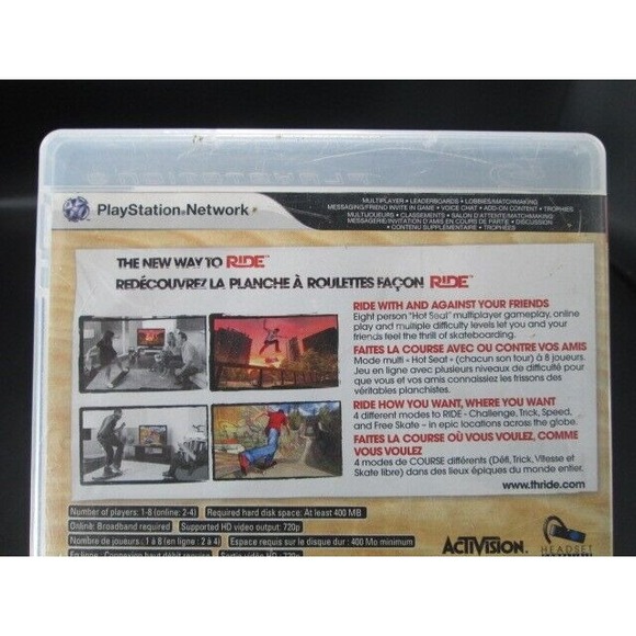 Tony Hawk:‎ Ride (Sony PlayStation 3, 2009) PS3 CIB - Picture 5 of 10